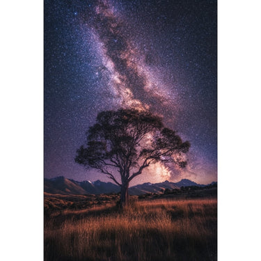 Star and Night Canvas